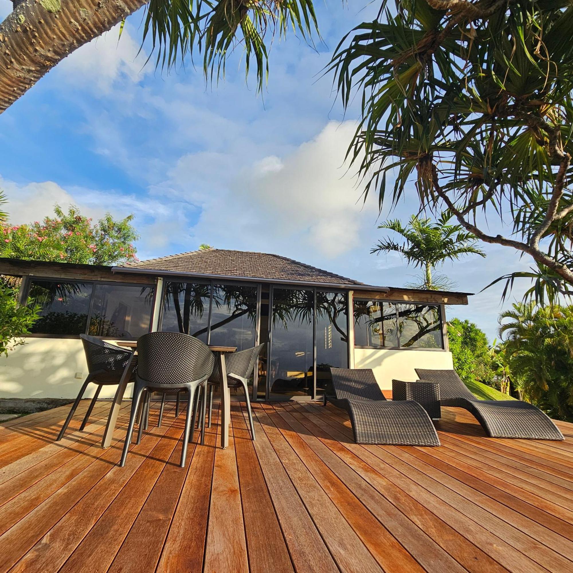 Jolie Maison Vue Ocean Et Moorea Punaauia  Exterior photo